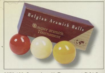 BILLES DE BILLARD FRANCAIS SUPER ARAMITH 3 COULEUR